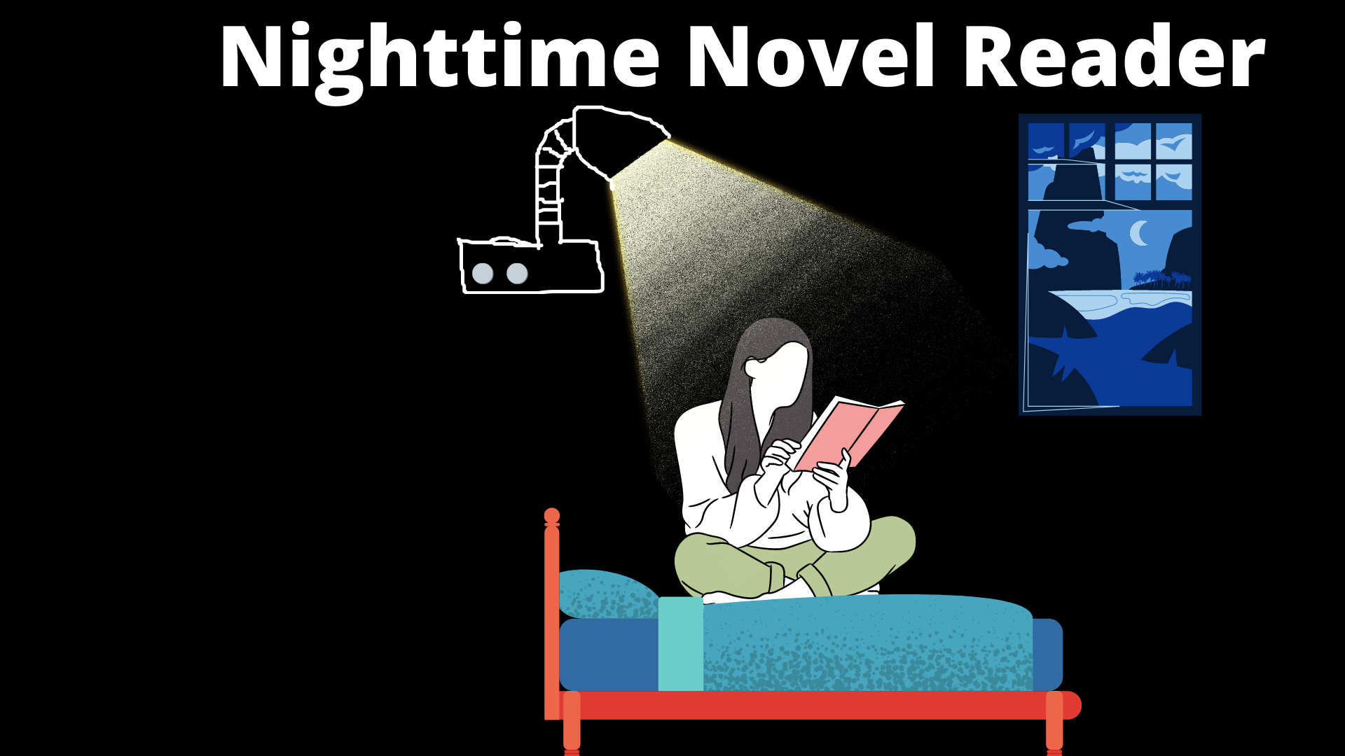 Nighttime Novel reader