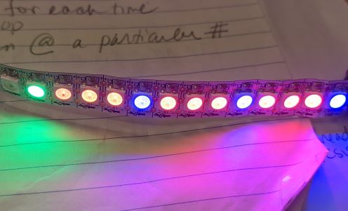 Neopixels as programmed for the modular planter.  There will be 4 such sets.