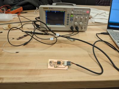 oscillascope set up