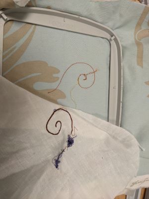 Thread mess in embroidering