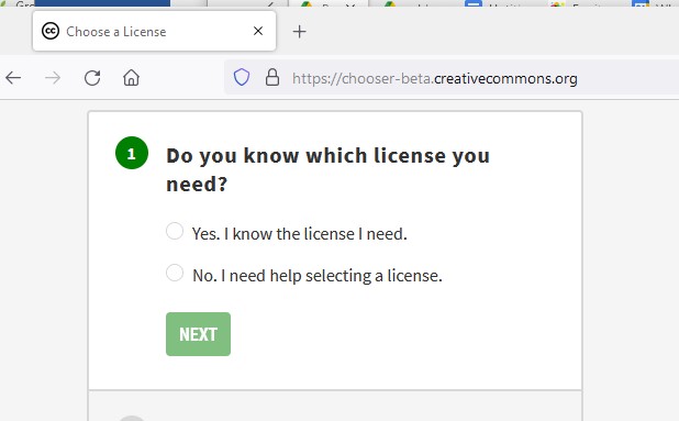 Creative Commons question 1 - do you know what kind of a license you want