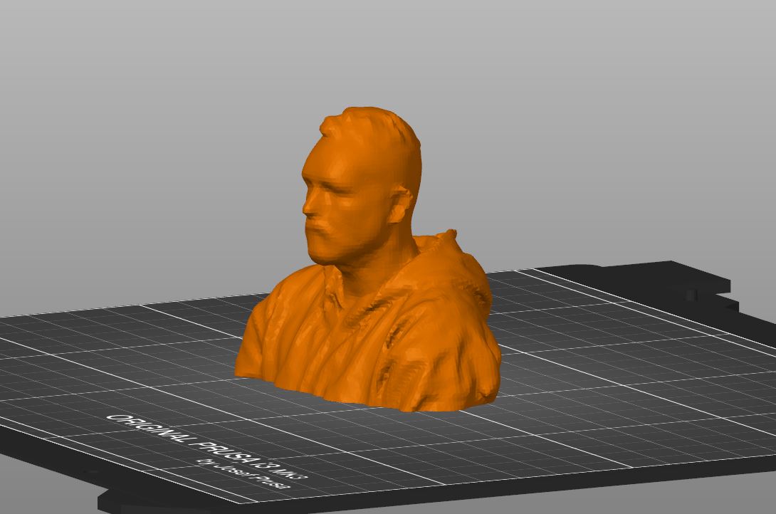 ReconstructMe 3d scan in PrusaSlicer