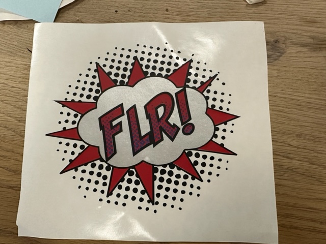 FLR! Ben Day Sticker
