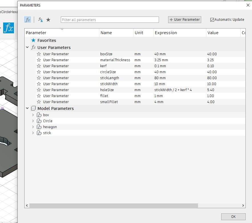 Parameters Fusion