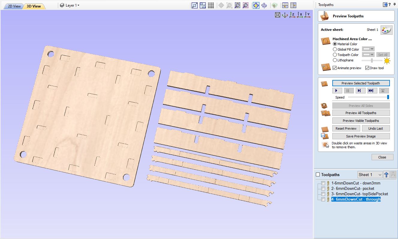 Carrom board in VCarve