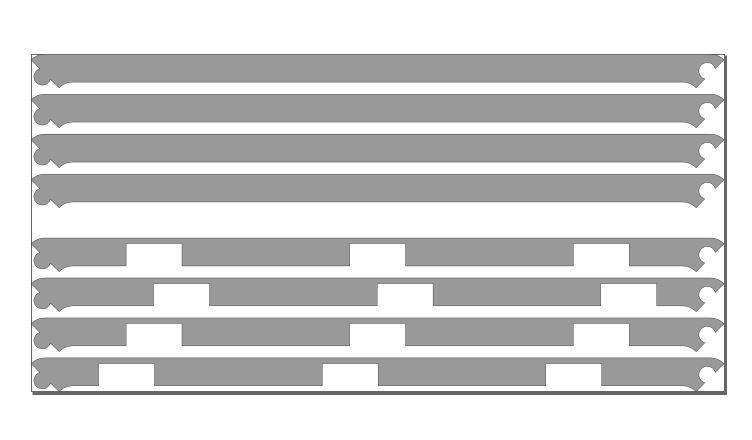 Carrom border split