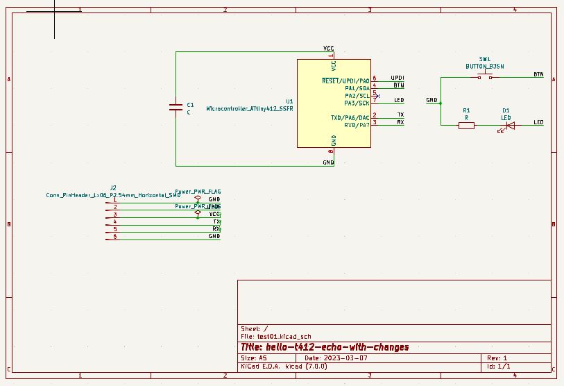 KiCAD Schematic Editor screenshot