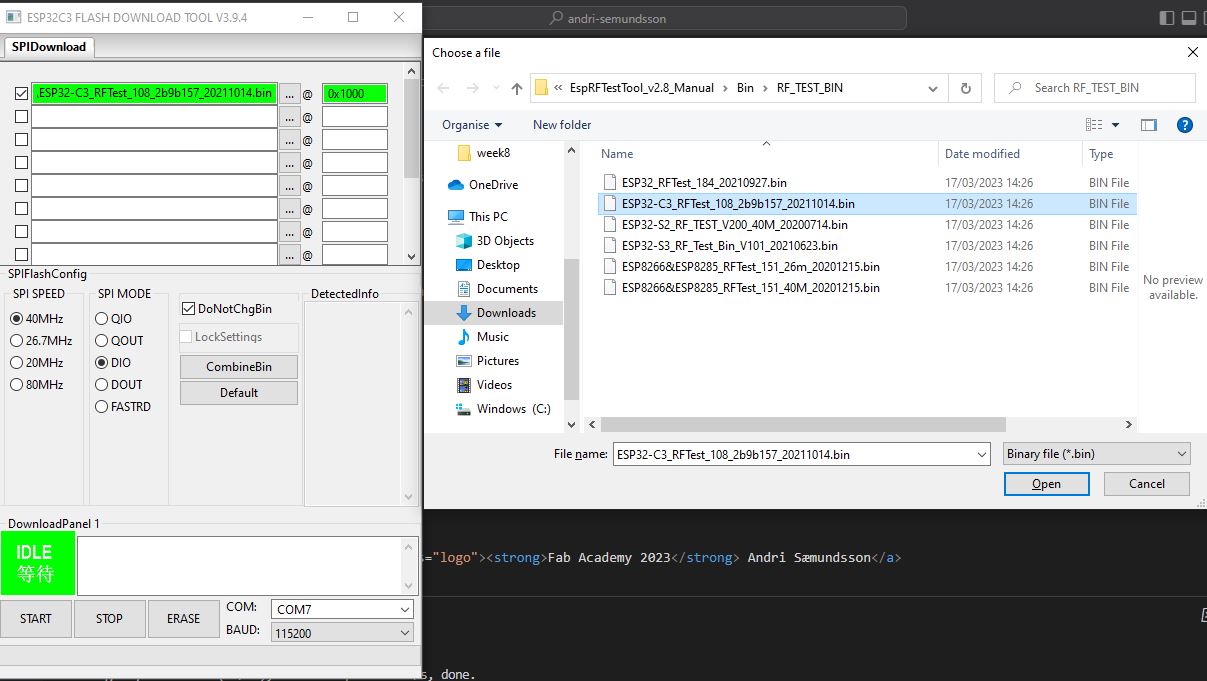 ESP flash download tool