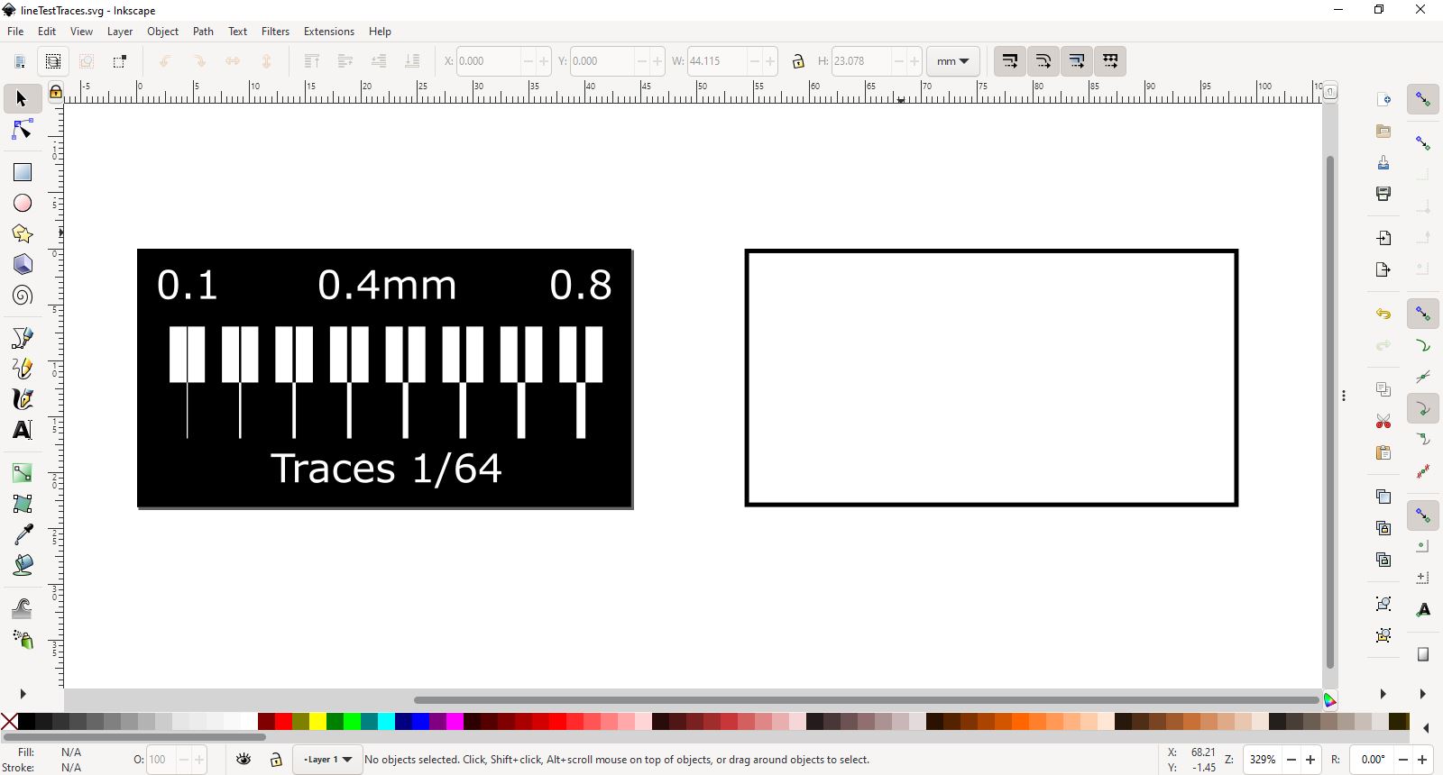 Line test Inkscape