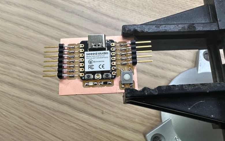 Xiao board soldered