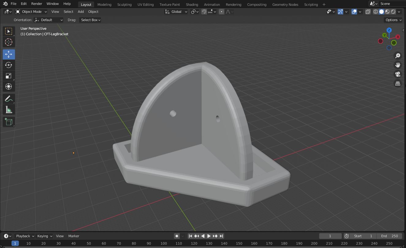 CFT corner bracket Blender