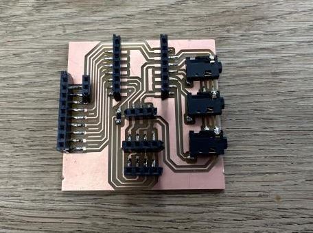 Input board soldered