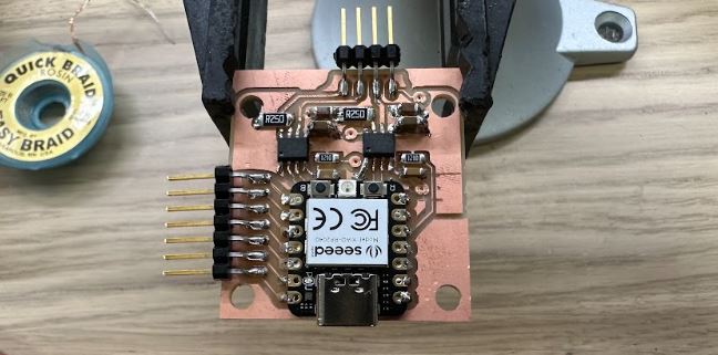 My modular things board soldered