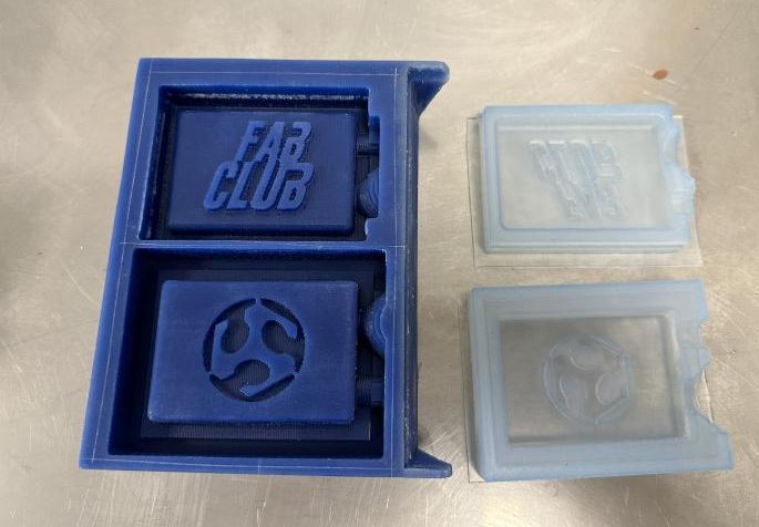 Silicone removed from mold