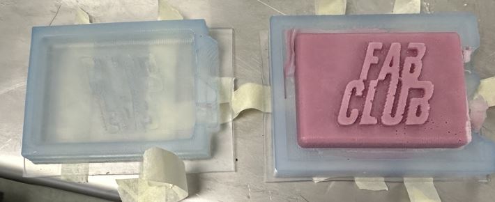 Removing soap from mold