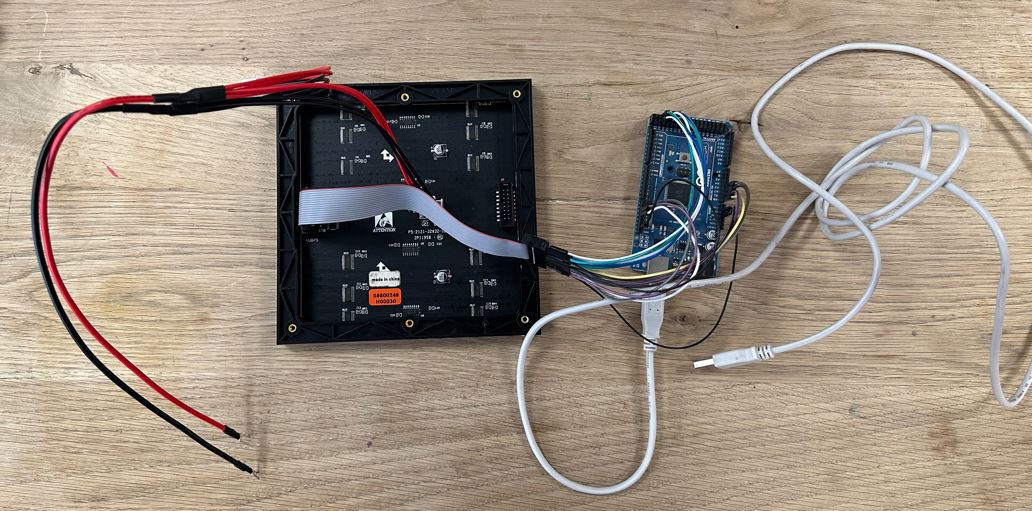 LED Matrix backside wiring