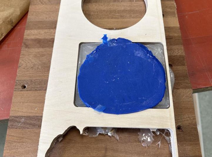 Blue plastic