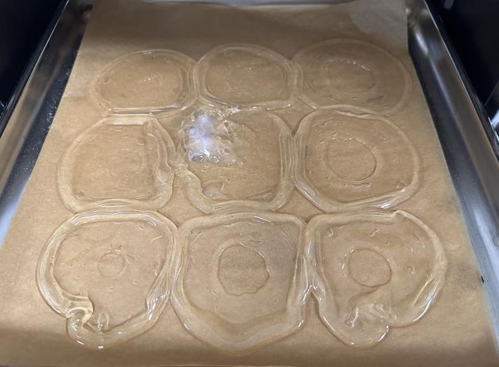 One layer melted