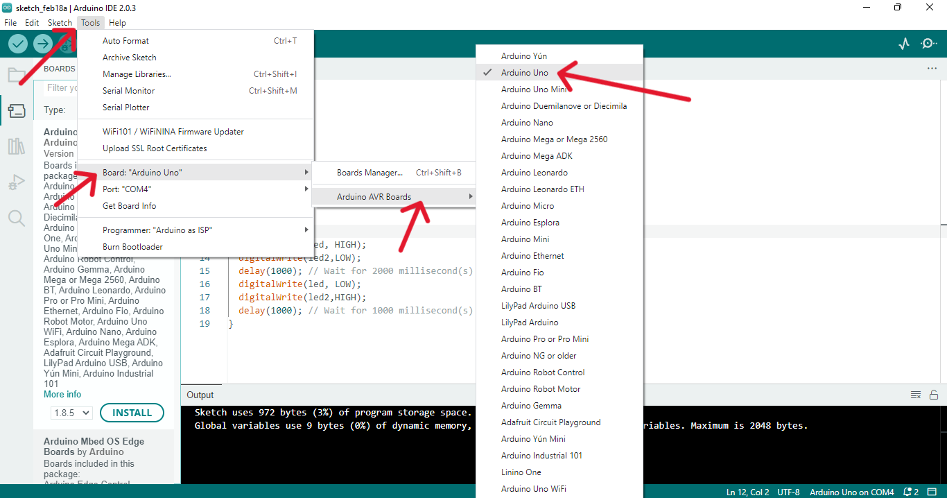 Arduino Ide Display Name Code Your name - Fab Academy