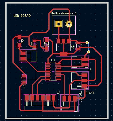 corrected board for LED