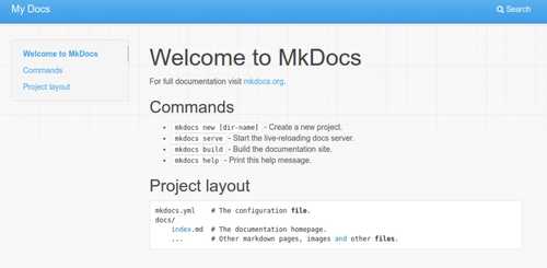 MkDocs Example Site
