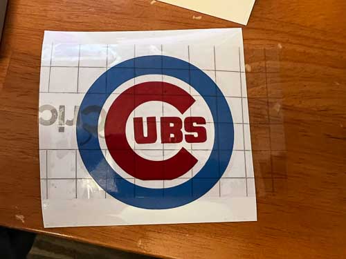 Cubs Transfer Tape