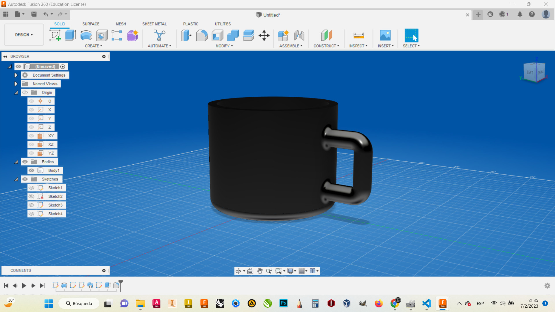 Fusion360 cup
