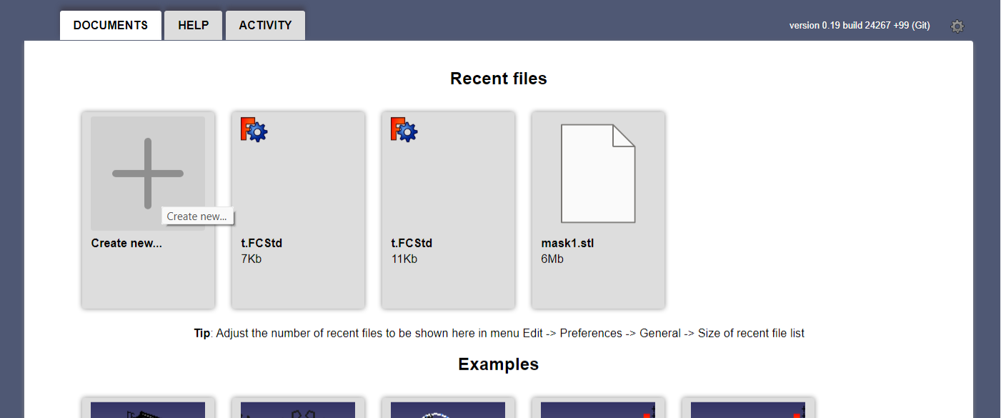 create a new project