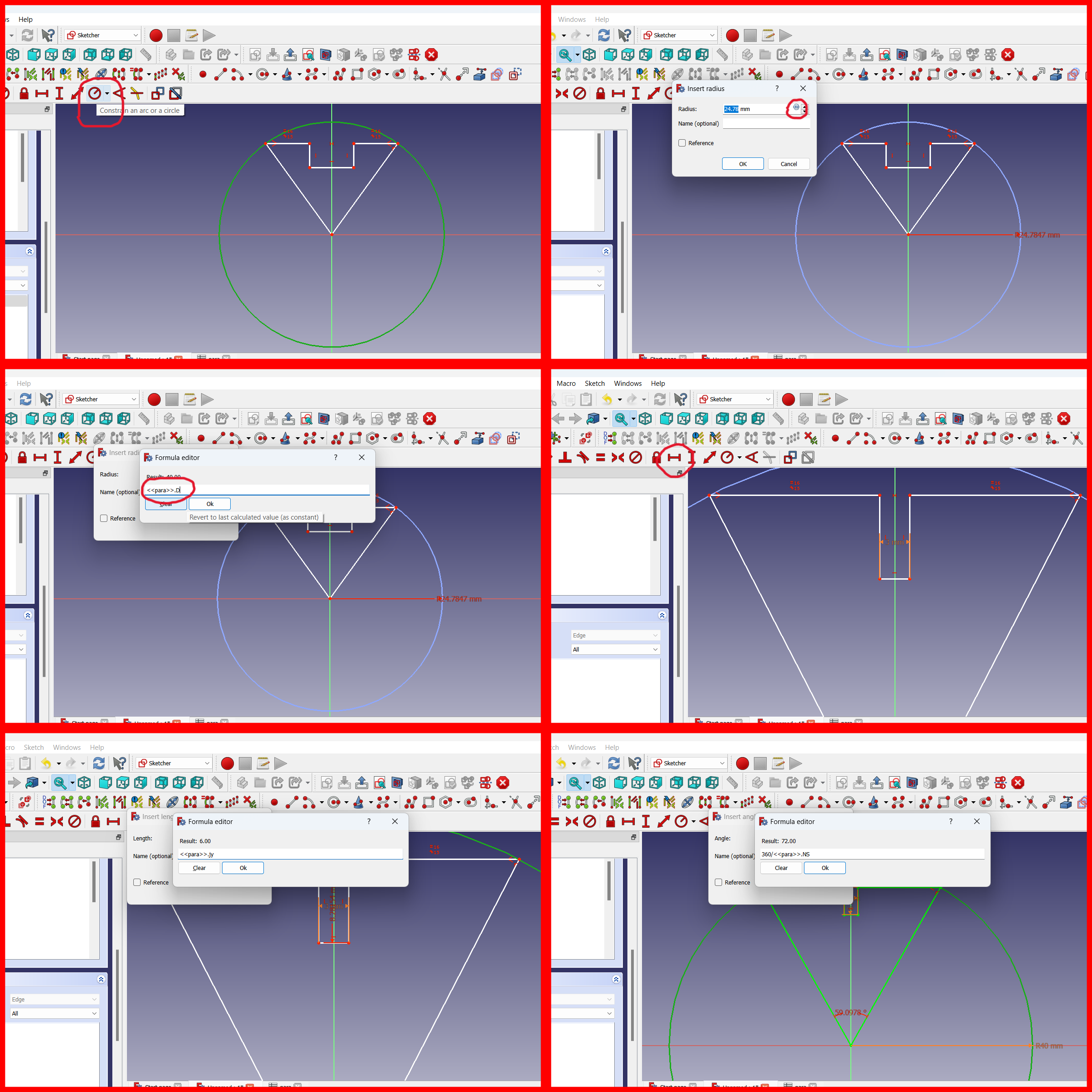 drawing parameterization