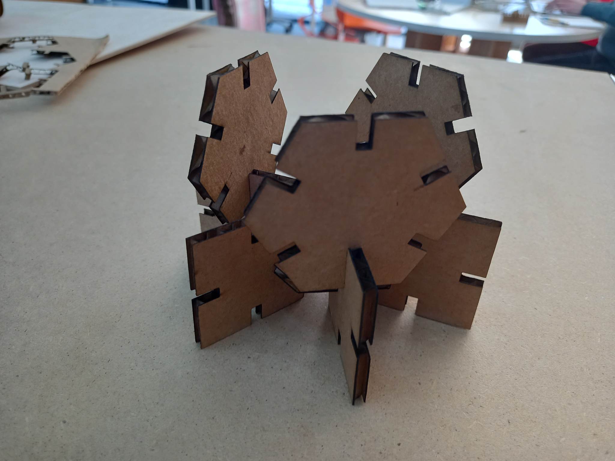 laser cutting result