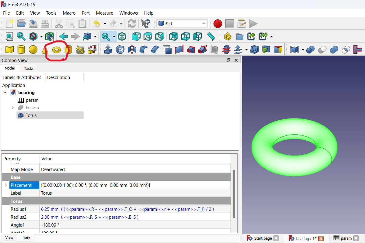 Create torus