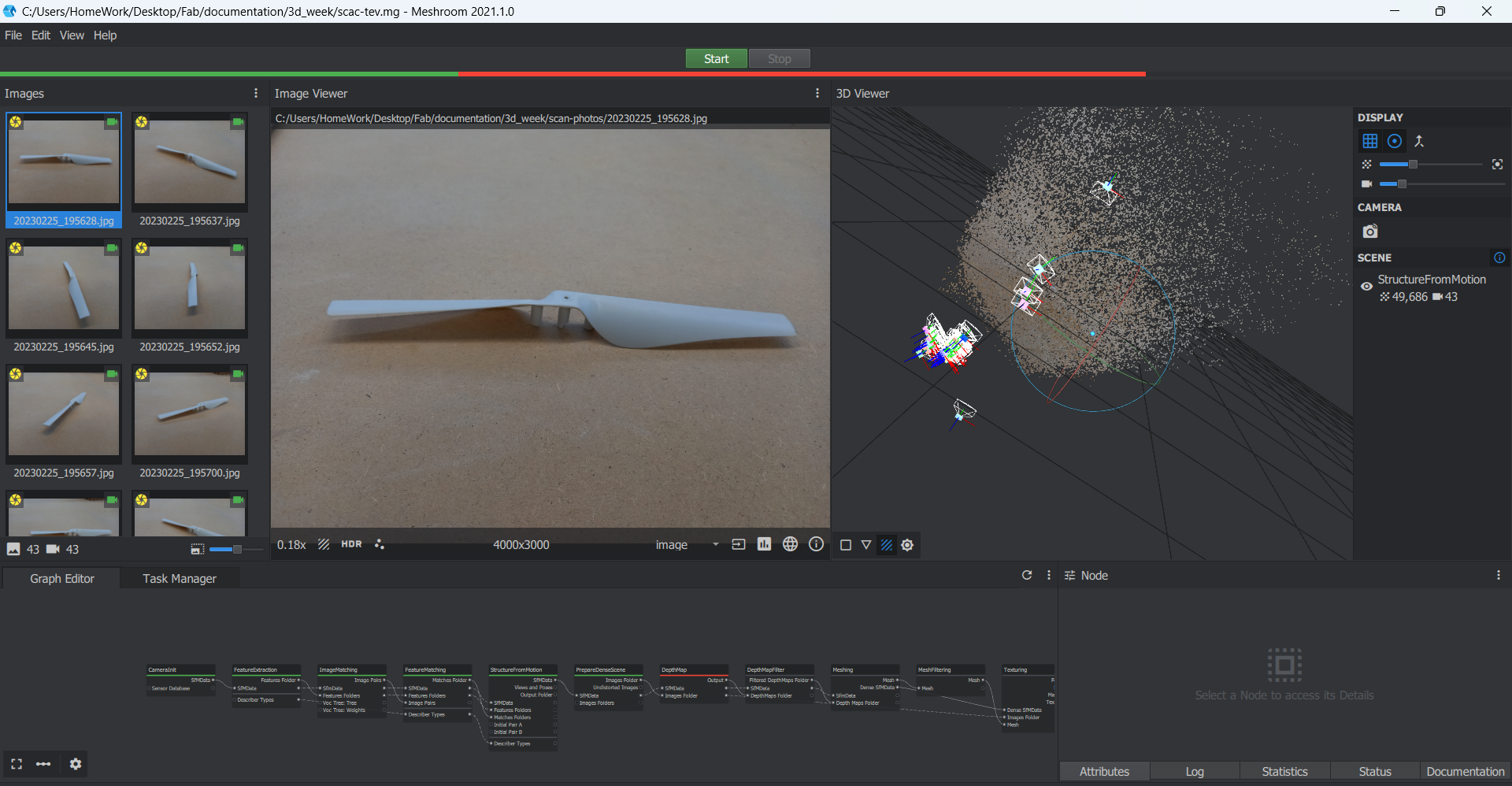 Upload photos in Meshroom