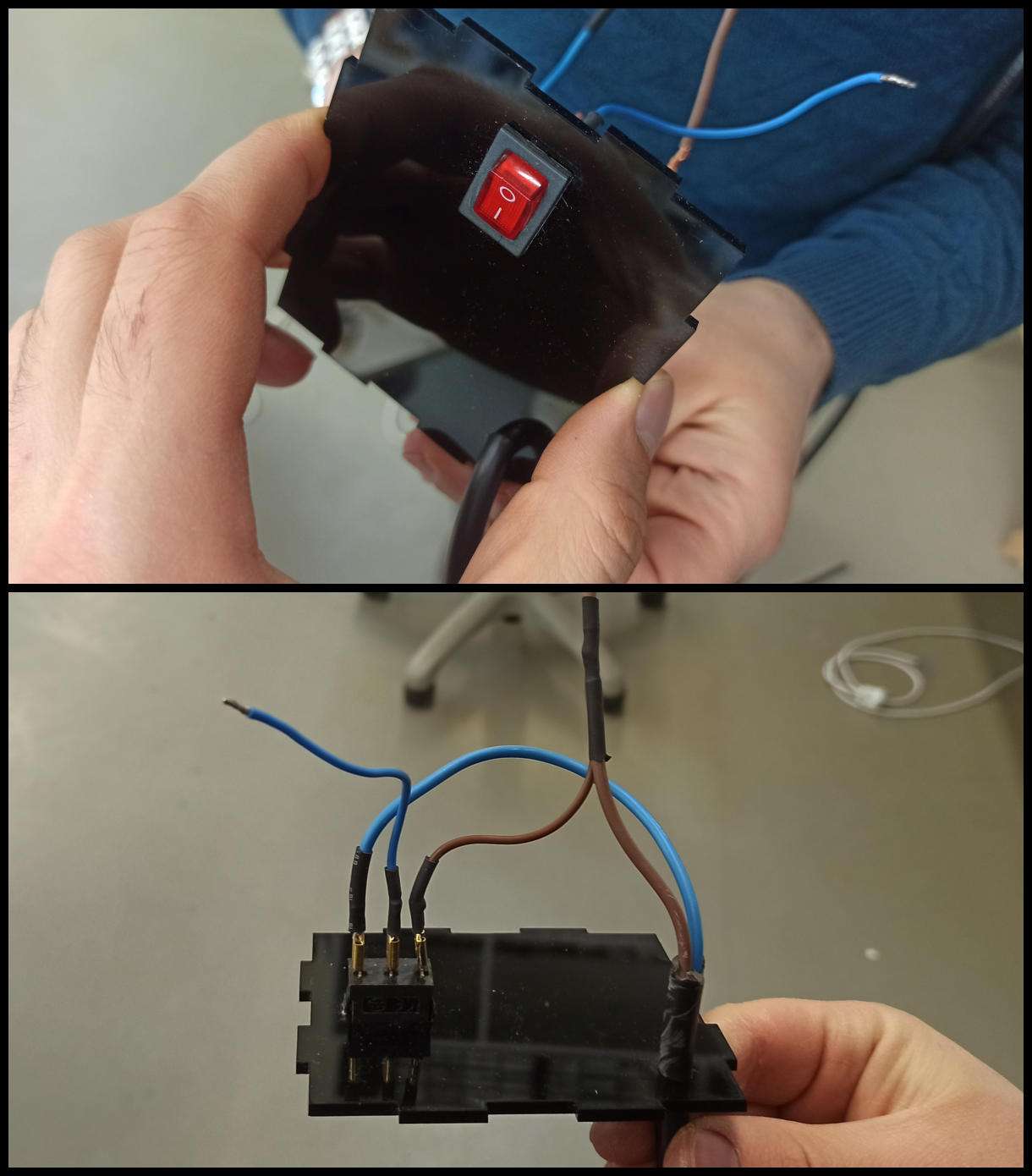 Block of electronics