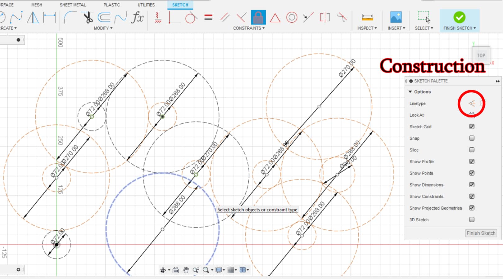 Constructive lines