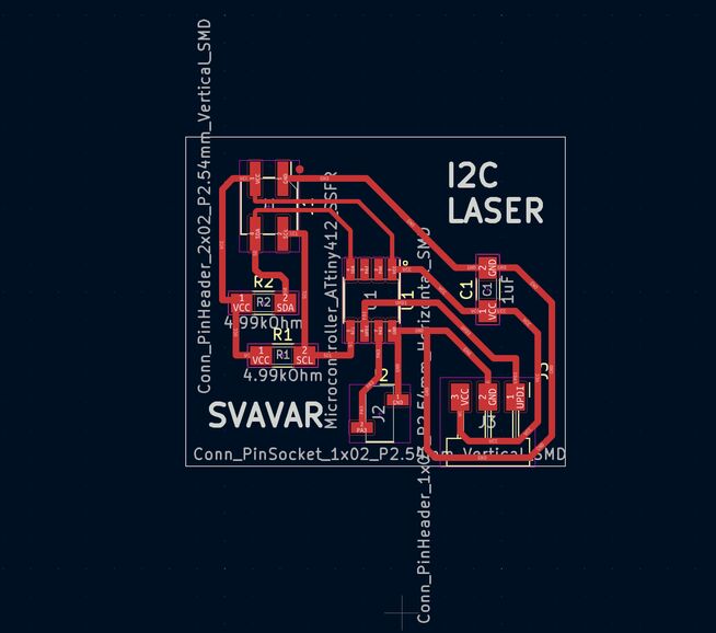 I2C laser diode PCB design