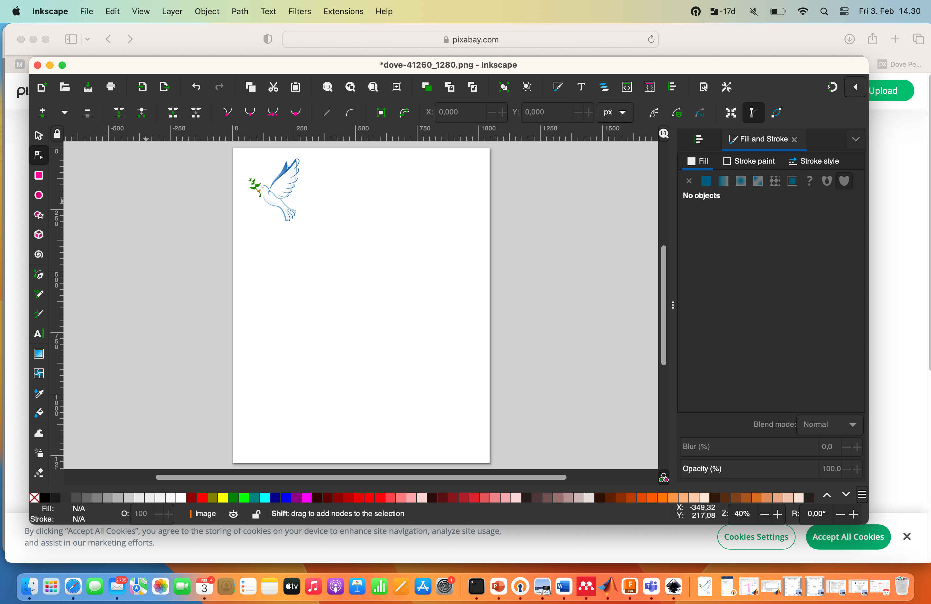 Making inkscape design. 
