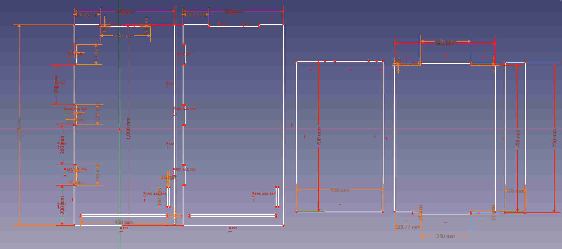 designing the structure with freecad