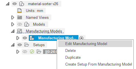 editing manufacturing model
