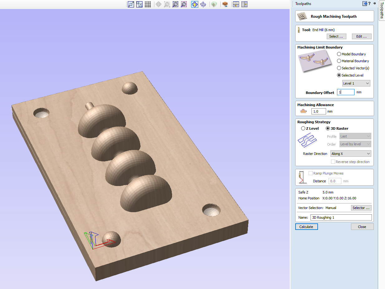 Interfaz Vcarve 2