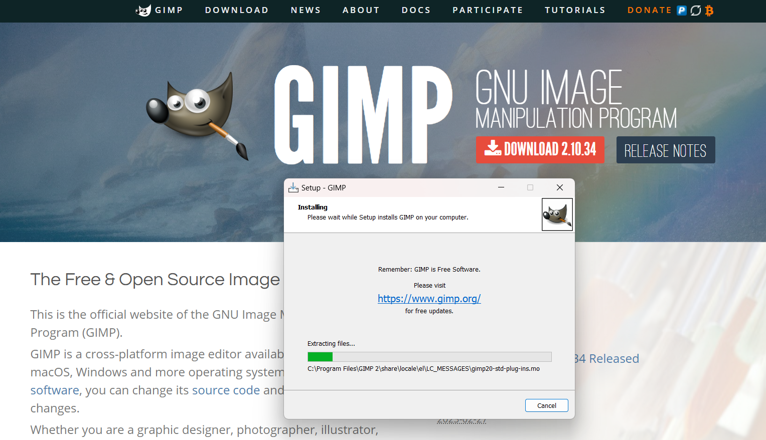 GIMP Installation