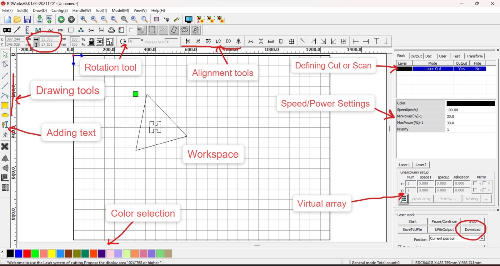 RDWorks Interface