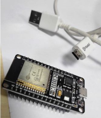 ESP32 board and USB Cable