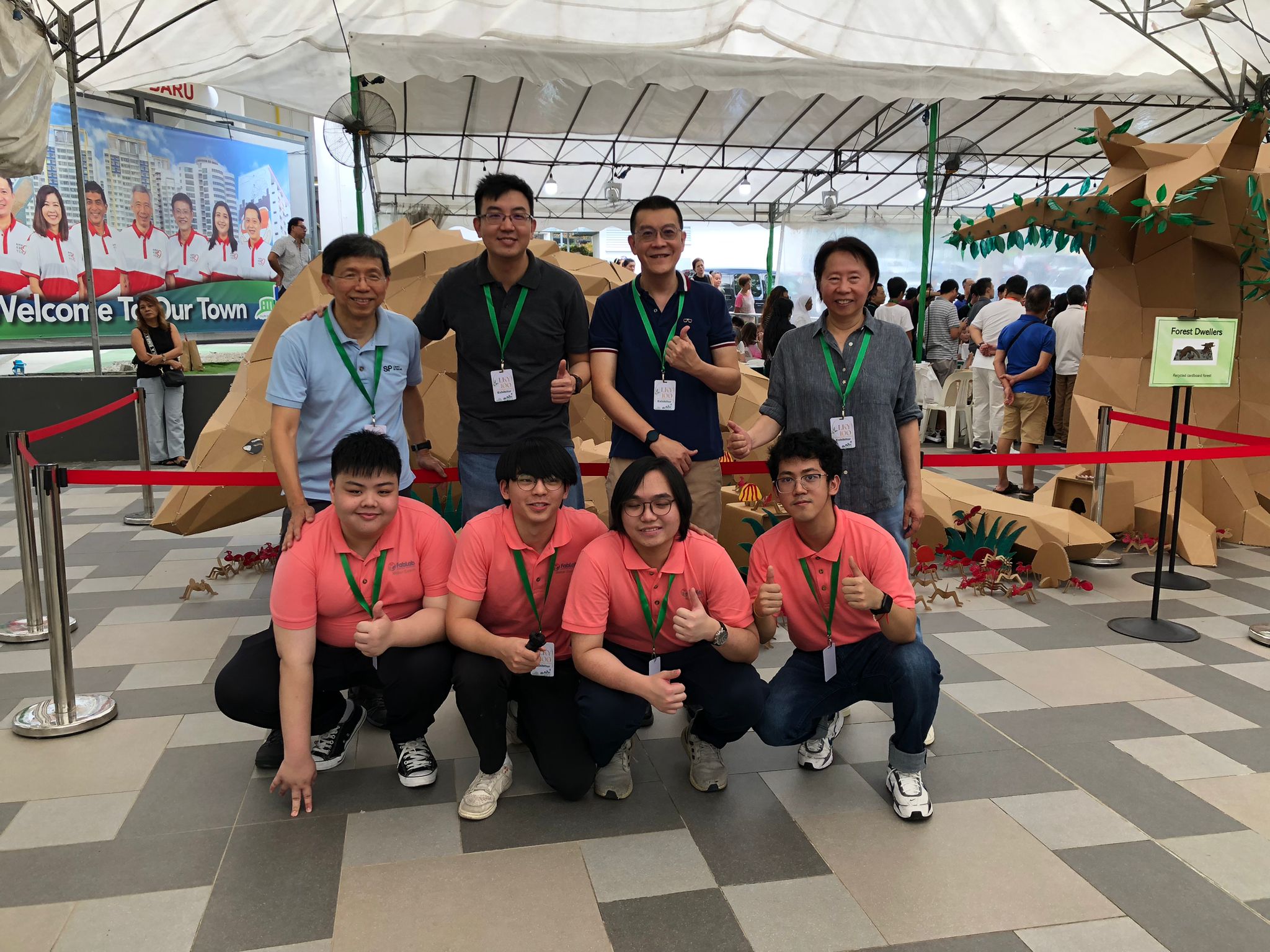 SP Fablab team: Steven, Louis, Mark, Suat Hoon, Jerard, SiQiang, Xeon, and Minn