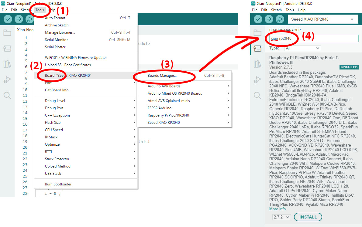 Arduino IDE Board Manager