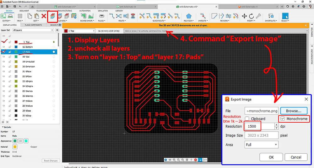 Layer setting