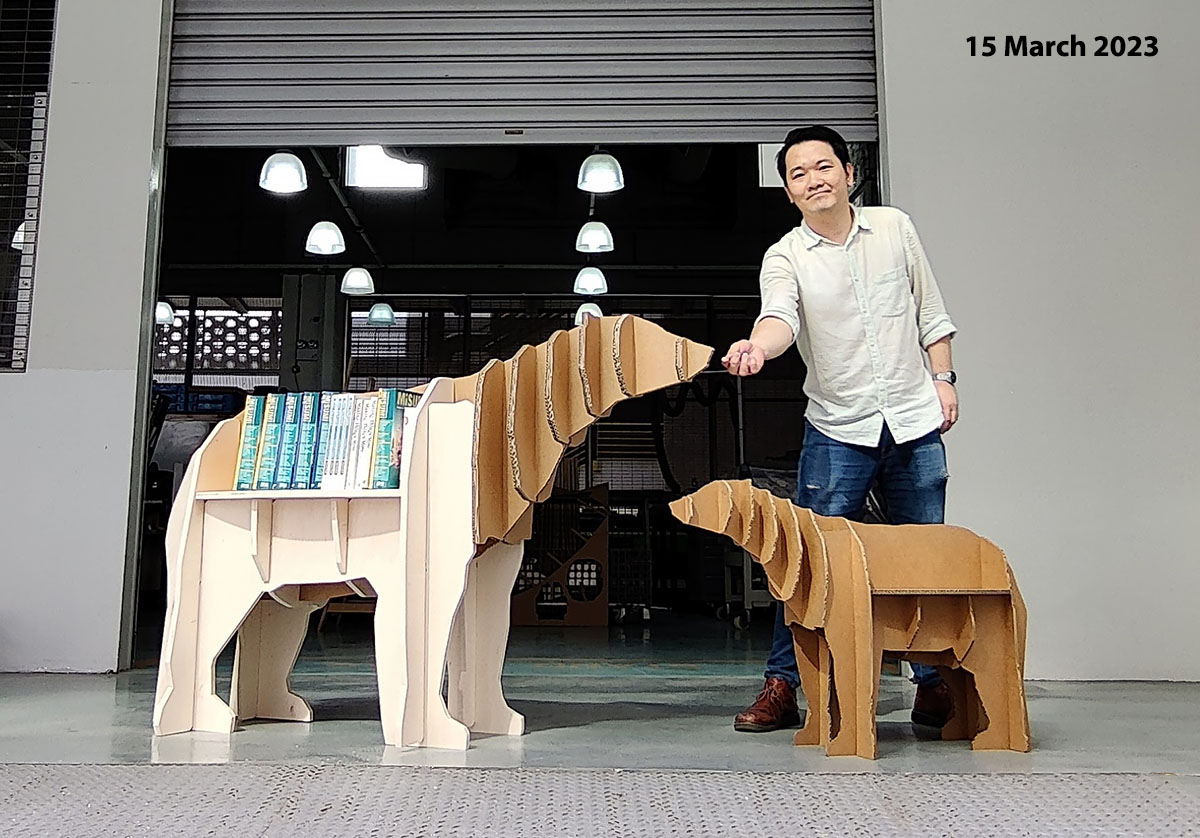 CNC bookshelf