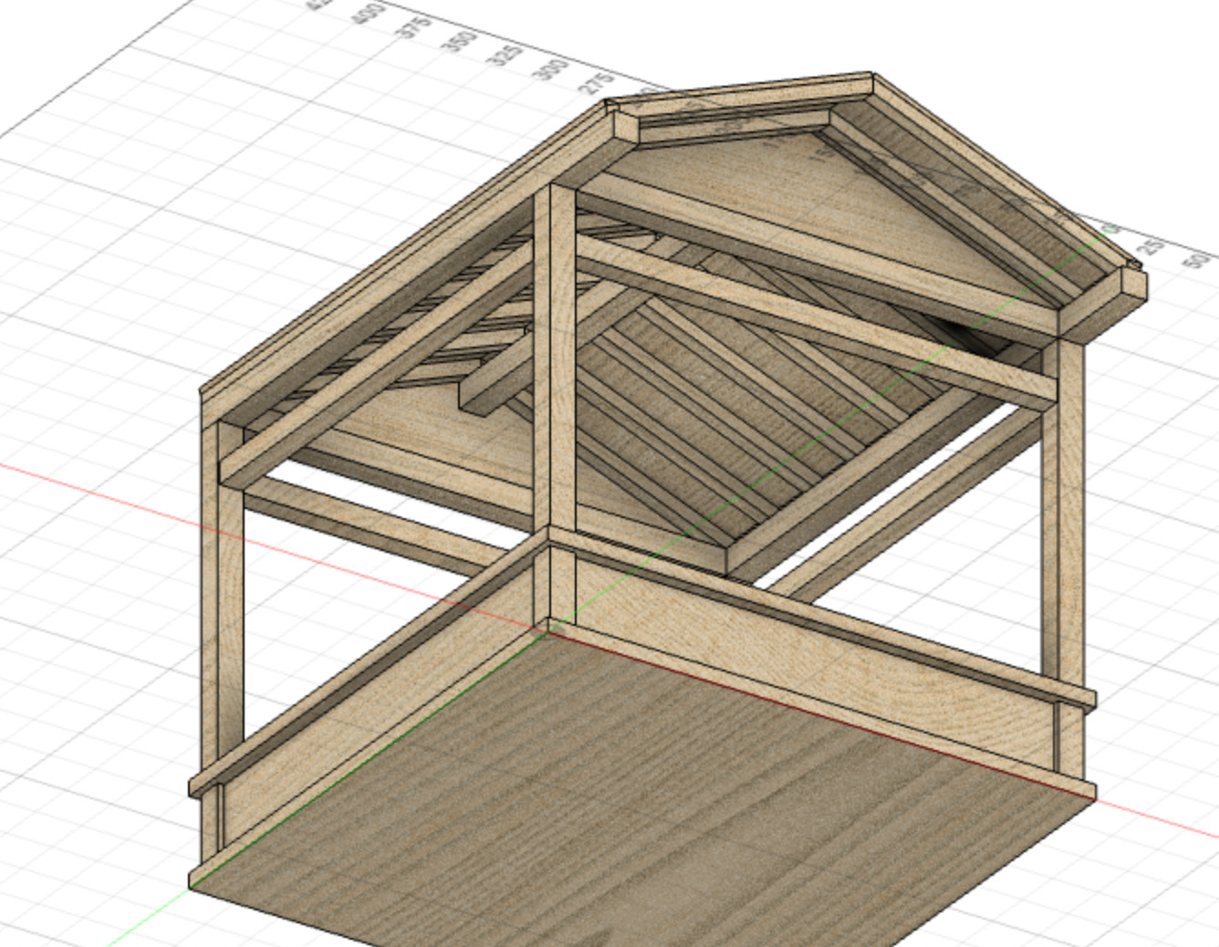 noh stage model screenshot  in fusion 360