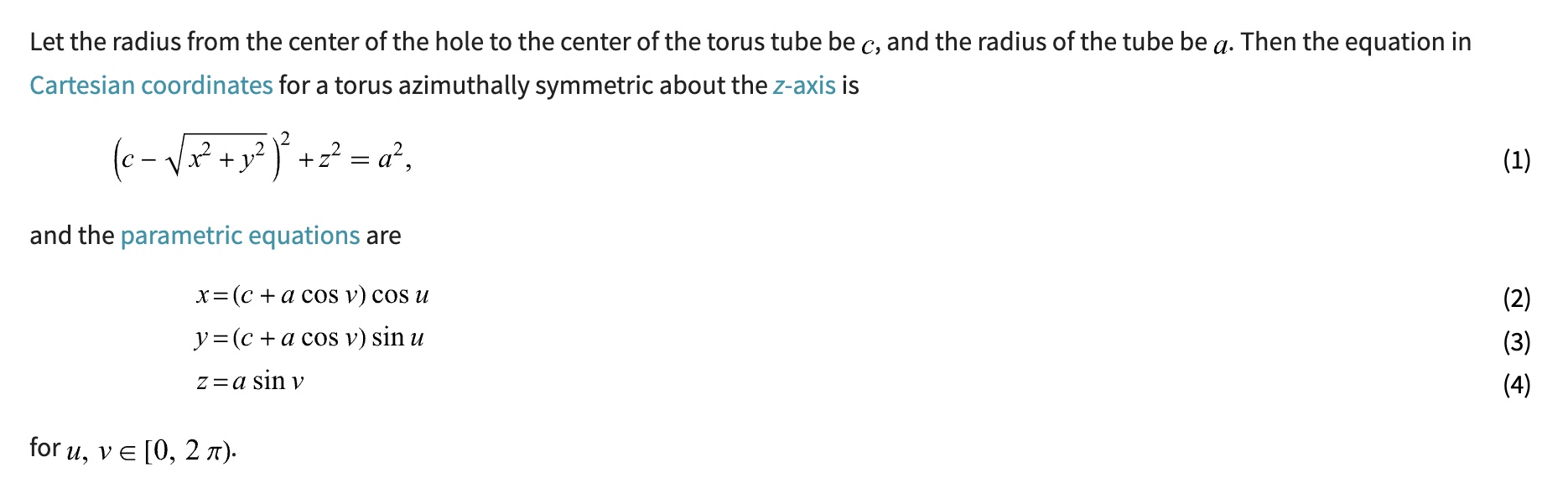torus c a knot geometry