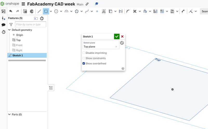 onshape create new document