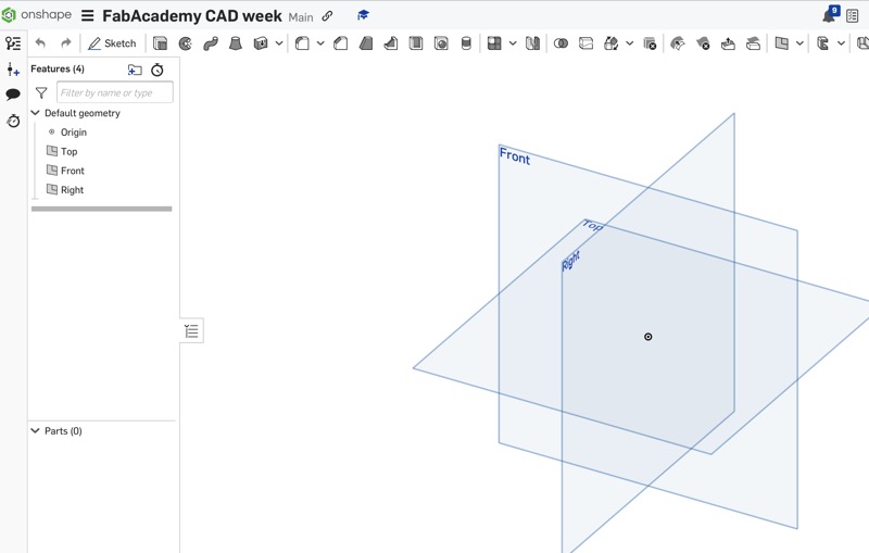 onshape create new document